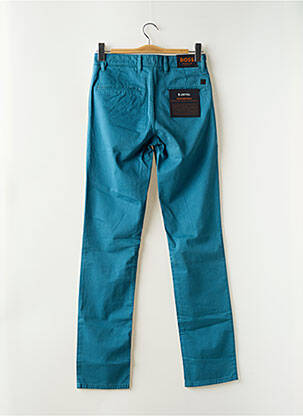 Pantalon chino stretch taille normale bleu HUGO BOSS homme