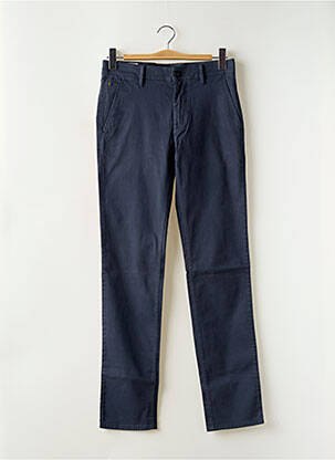Pantalon chino stretch taille normale bleu HUGO BOSS homme