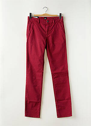 Pantalon chino stretch taille normale rouge HUGO BOSS homme