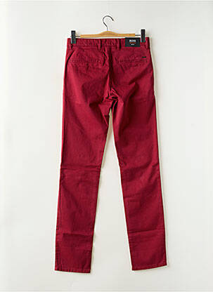 Pantalon chino stretch taille normale rouge HUGO BOSS homme
