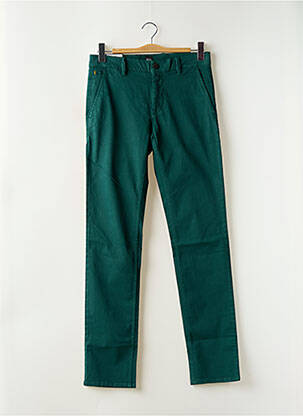 Pantalon chino stretch taille normale vert HUGO BOSS homme