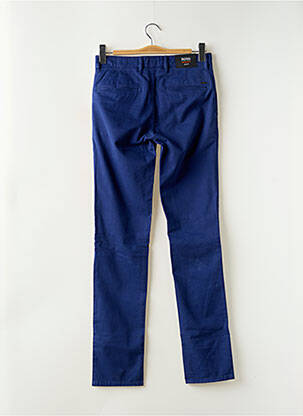 Pantalon chino stretch taille normale bleu HUGO BOSS homme