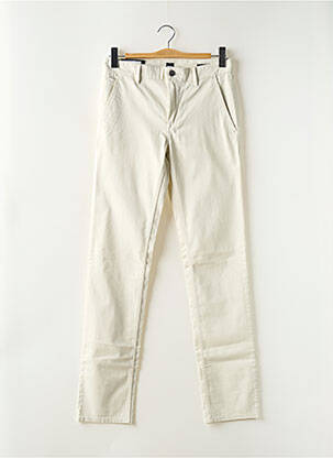Pantalon chino stretch taille normale beige HUGO BOSS homme