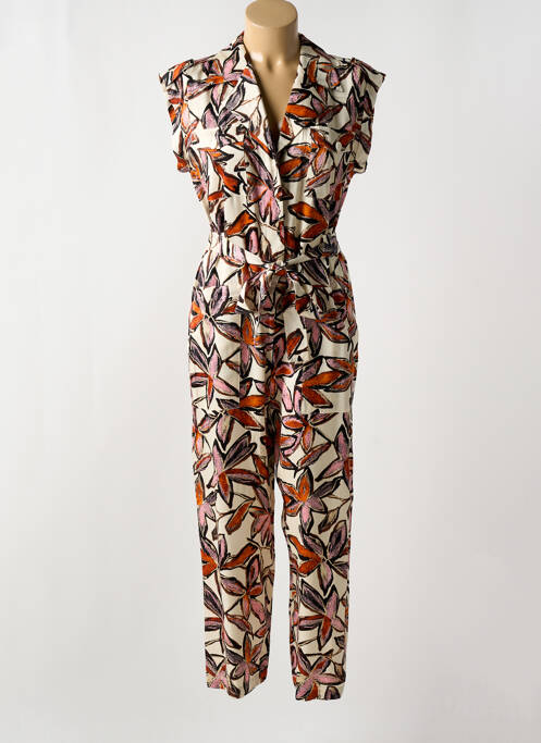 Combi-pantalon fermeture boutonnée sur le devant manches courtes marron HUGO BOSS femme