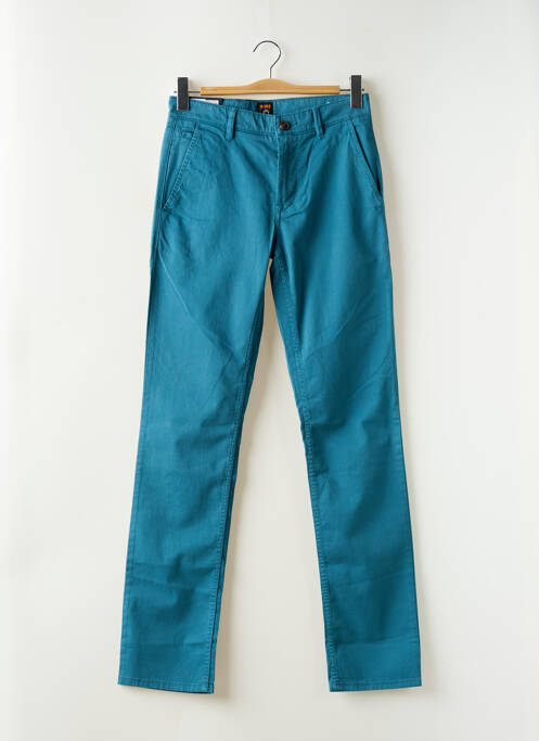 Pantalon chino stretch taille normale bleu HUGO BOSS homme