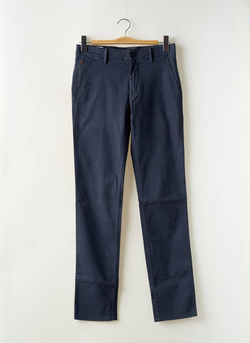 Pantalon chino stretch taille normale bleu HUGO BOSS homme