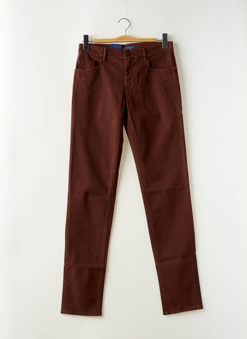 Jeans coupe slim stretch taille normale marron TRUSSARDI JEANS homme