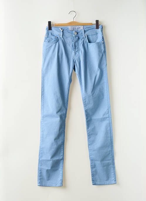 Pantalon slim stretch taille normale bleu JACOB COHEN homme