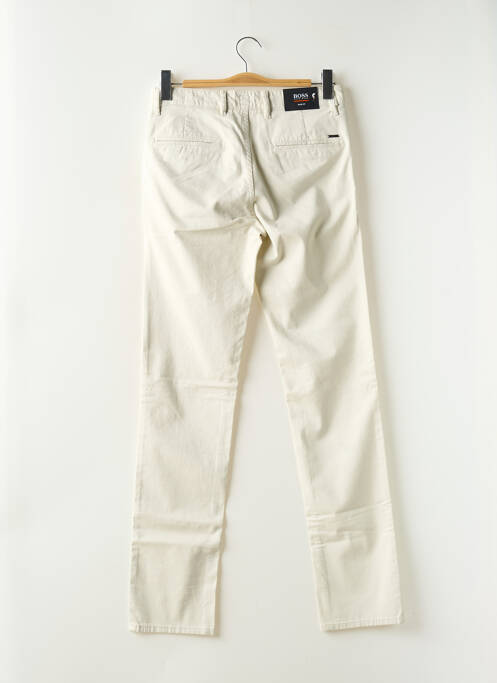 Pantalon chino stretch taille normale beige HUGO BOSS homme