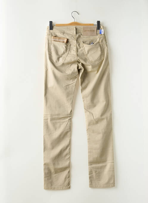 Pantalon droit stretch taille normale beige JACOB COHEN homme