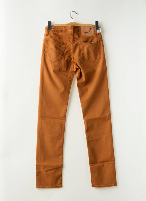 Pantalon slim stretch taille normale marron JACOB COHEN homme