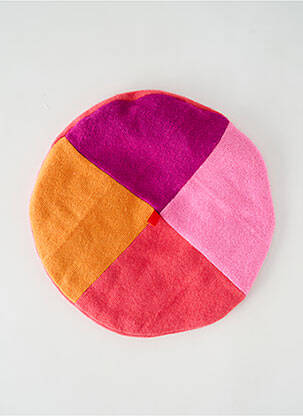 Chapeau forme béret rose FIL DE JOUR femme