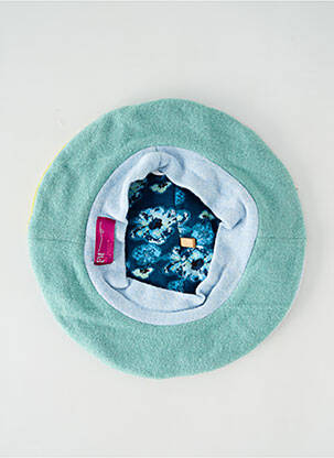 Chapeau forme béret vert FIL DE JOUR femme