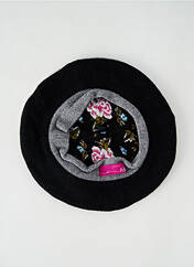 Chapeau noir FIL DE JOUR pour femme seconde vue