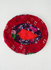 Chapeau rouge FIL DE JOUR pour femme seconde vue