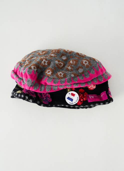 Bonnet doublure noir FIL DE JOUR femme