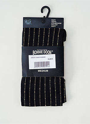 Collants imprimé fantaisie noir BONNIE DOON femme