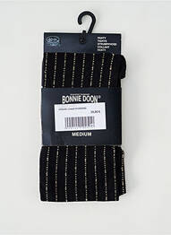Collants imprimé fantaisie noir BONNIE DOON femme