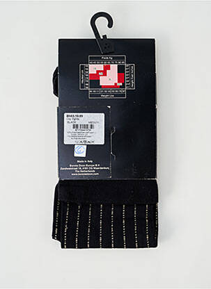 Collants imprimé fantaisie noir BONNIE DOON femme
