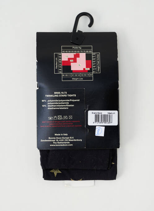 Collants noir BONNIE DOON pour femme