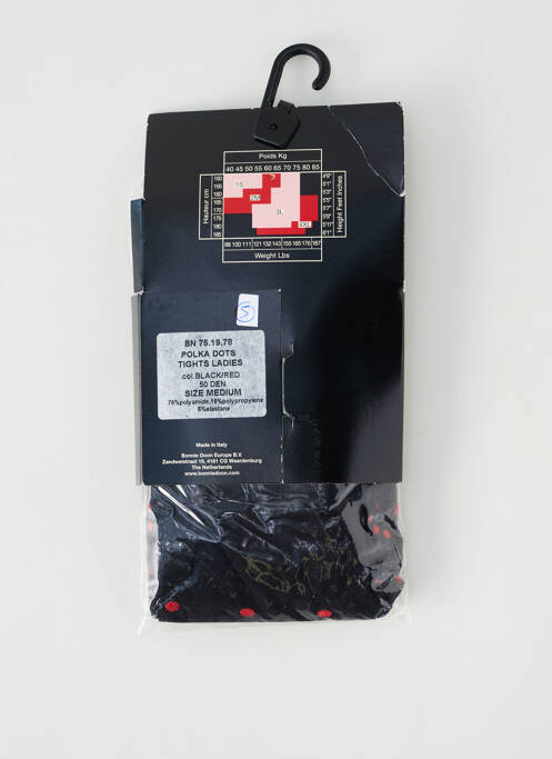 Collants noir BONNIE DOON pour femme