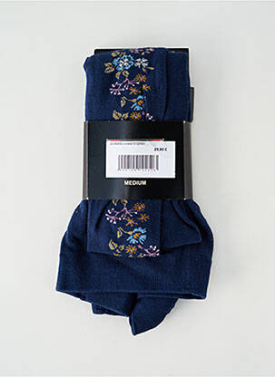 Collants imprimé fantaisie bleu BONNIE DOON femme