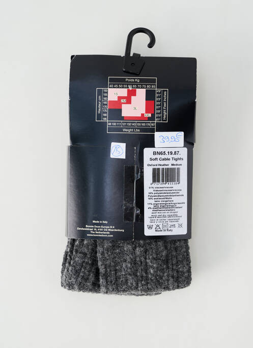 Collants gris BONNIE DOON pour femme