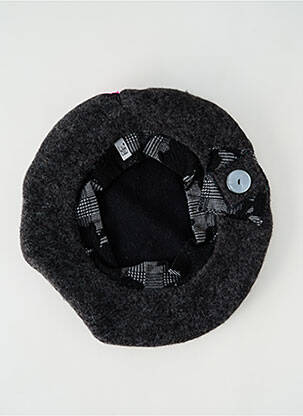 Bonnet forme béret noir LES FEES TRALALA femme