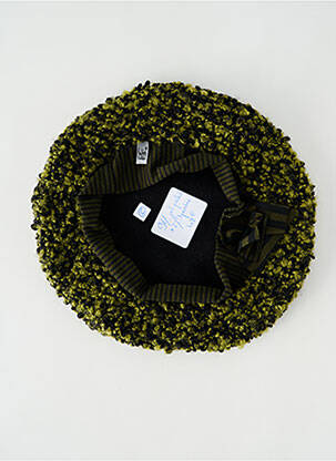 Bonnet forme béret vert LES FEES TRALALA femme