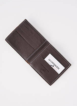 Porte-carte coutures renforcées marron LA CARTABLIÈRE homme