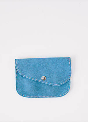 Porte-monnaie coutures renforcées bleu LA CARTABLIÈRE femme