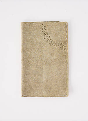 Portefeuille effet matière satinée or LA CARTABLIÈRE femme