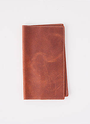 Portefeuille coutures renforcées marron LA CARTABLIÈRE femme