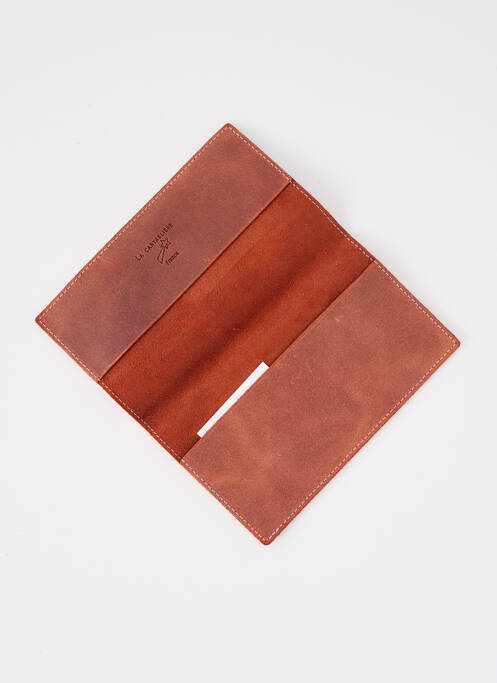 Portefeuille marron LA CARTABLIÈRE pour femme