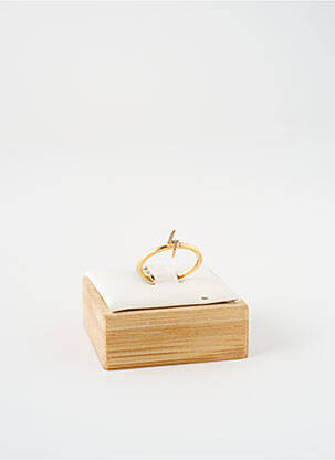 Bague ornement oxyde de zirconium or NILAI femme