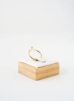 Bague ornement oxyde de zirconium or NILAI femme