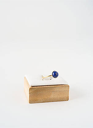 Bague ornement pierre bleu NILAI femme