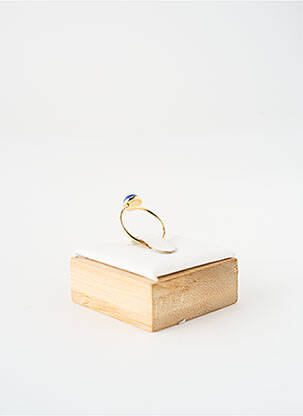 Bague ornement pierre bleu NILAI femme