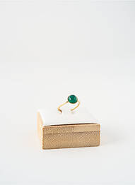 Bague ornement pierre vert NILAI femme