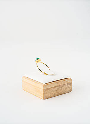 Bague matériaux métal vert NILAI femme