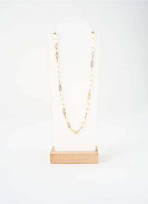 Collier ornement pierre or NILAI femme