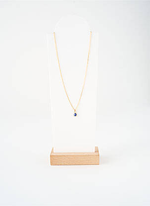 Collier ornement pierre bleu NILAI femme