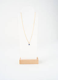 Collier ornement pierre bleu NILAI femme