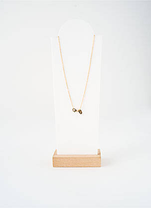 Collier matériaux métal or NILAI femme