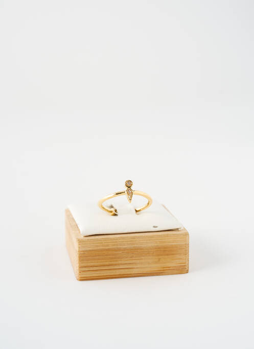 Bague ornement oxyde de zirconium or NILAI femme