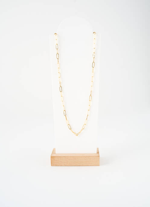 Collier ornement pierre or NILAI femme
