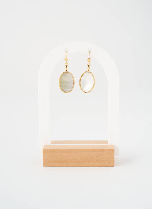 Boucles d’oreilles matériaux métal or NILAI femme