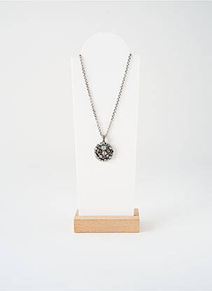 Collier matériaux métal argent KONPLOTT femme