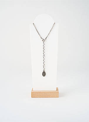 Collier matériaux métal argent KONPLOTT femme