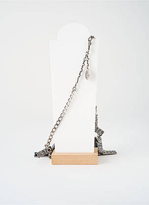 Collier matériaux métal argent KONPLOTT femme